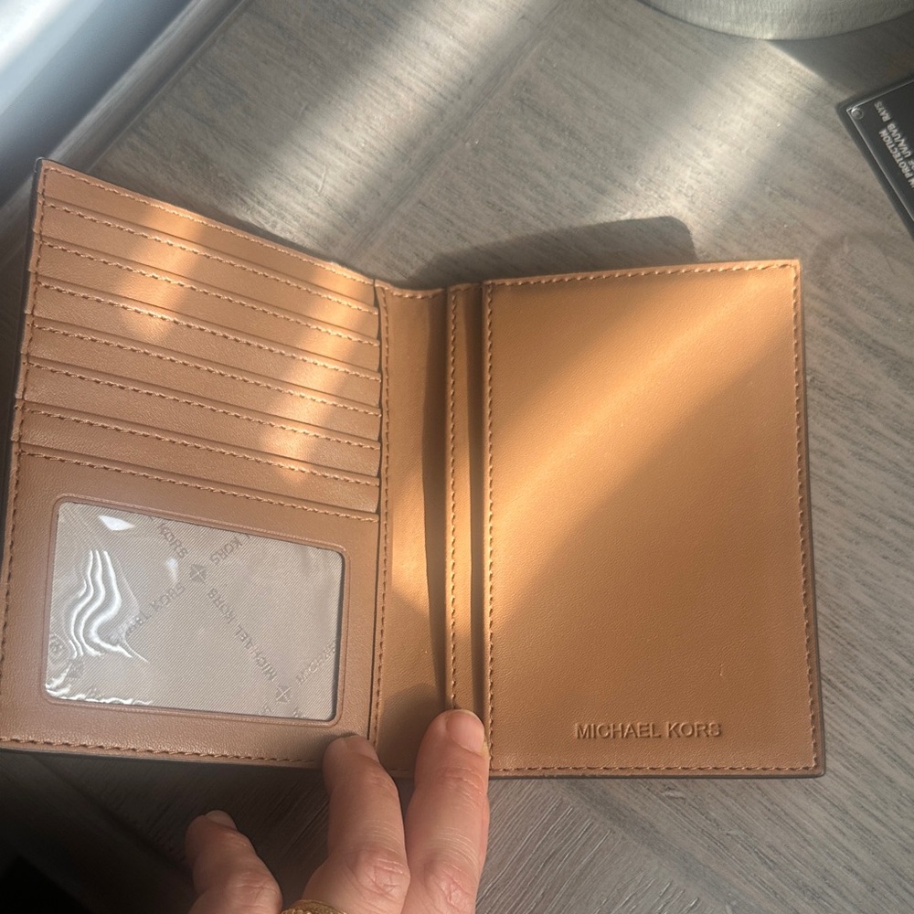 Michael Kors Tan passport Wallet